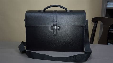 real and fake black mont blanc bag luggage bag|Montblanc brief case .